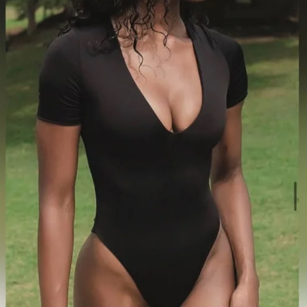 Riot swim, V neck T-shirt, one piece